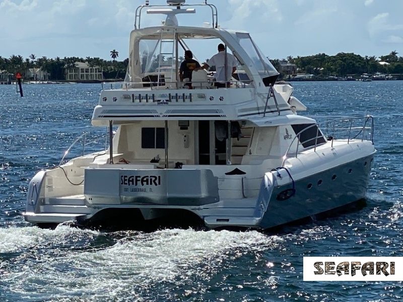 Exterior image of Seafari yacht located in Boca Raton.