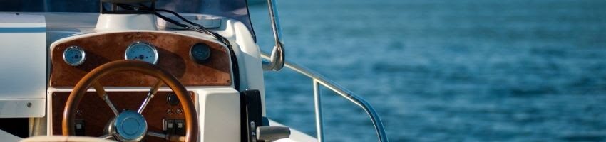 A view of Michael Jordan yacht's steering wheel.