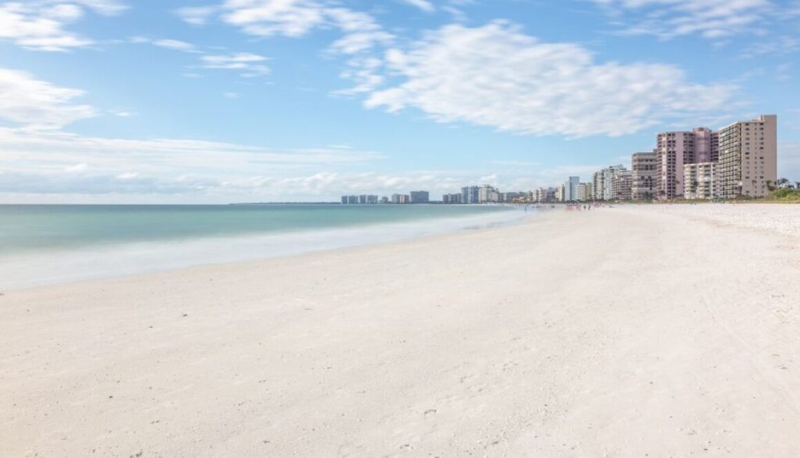 A view from one of the beaches in Marco Island.