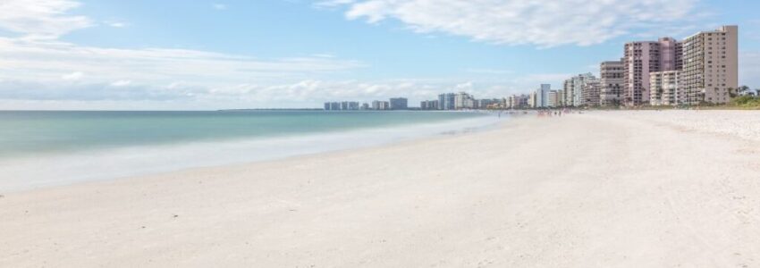 A view from one of the beaches in Marco Island.