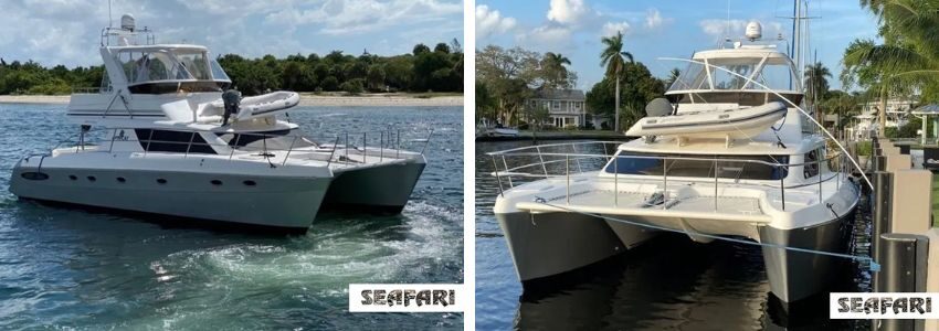Photos of the Seafari charter yacht.