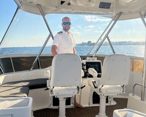 Captain Wyatt Koch working on Seafari