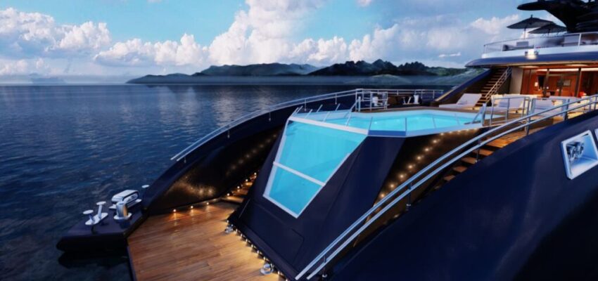 A luxury yacht that is bigger than a boat and has great amenities.