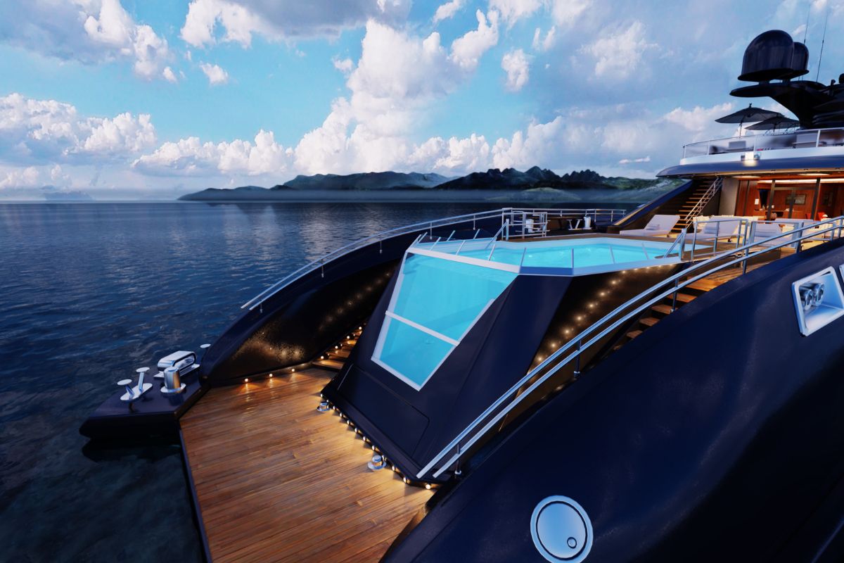 A luxury yacht that is bigger than a boat and has great amenities.