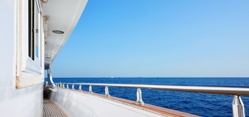 The front part of the yacht is called the bow. It's also often the best place to stay while traveling because it gives you a front seat to the view.