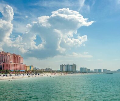 Florida is known as a tourist destination because of beaches like St. Pete beach and Clearwater beach.