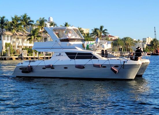 Seafari Boca Raton yacht exterior view.