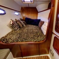 Seafari Boca Raton yacht bedroom.
