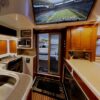 Seafari Boca Raton yacht indoor kitchen.
