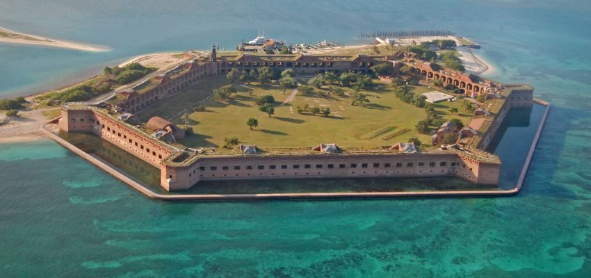 Start an unforgettable adventure by going on a day trip to Dry Tortugas National Park. The national park is about 70 miles west of Key West.