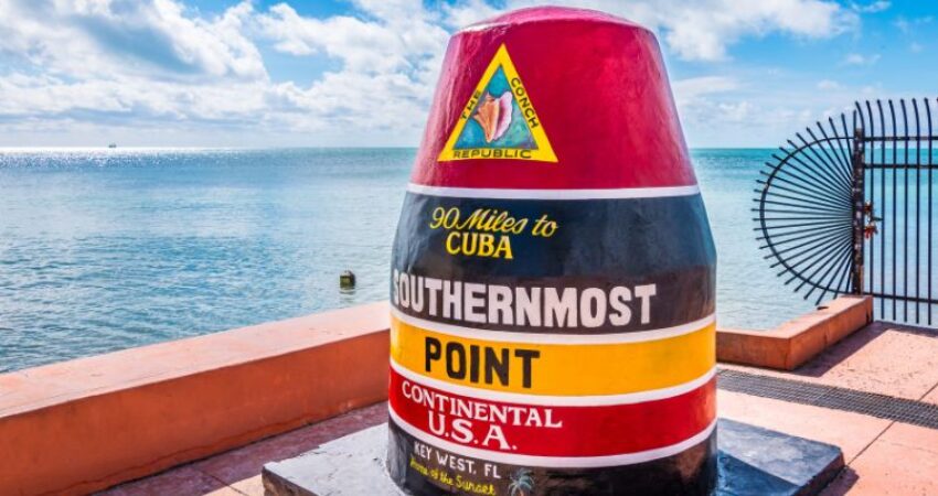This is the southernmost point of the United States, before Hawaii or the outlying territories.
