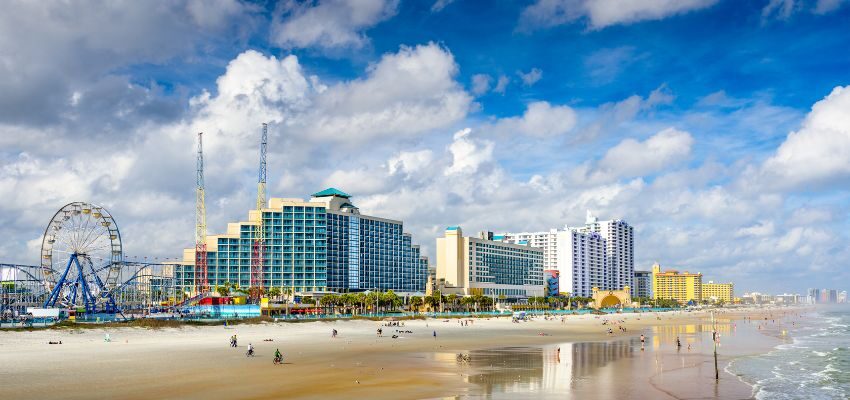 Daytona Beach is a great option for the best family vacation in Florida. The Daytona Lagoon is a waterpark that offers excellent activities for small children.