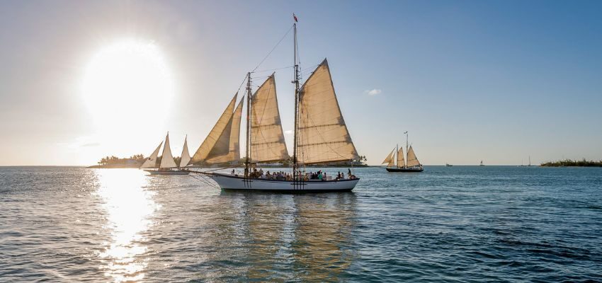 Traveling on Key West yacht rentals or boat charters offers an exhilarating and picturesque voyage.