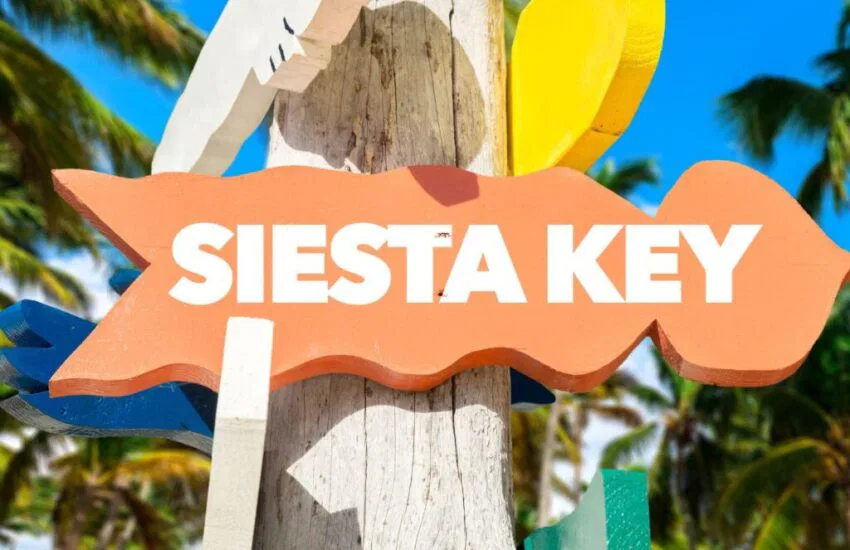 Siesta Key is an idyllic barrier island near Sarasota, Florida. It's known for its powdery white sands, clear turquoise waters, and mesmerizing sunsets that adorn the sky.