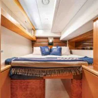 Boca Raton and Delray Beach yacht charter interior image of our bedroom.