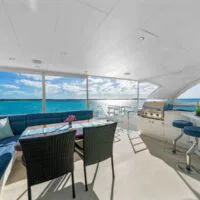 Boca Raton and Delray Beach yacht charter exterior image of deck.